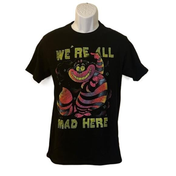 Disney Other - Disney Alice In Wonderland We're All Mad Here Cheshire Cat Medium Graphic Tee